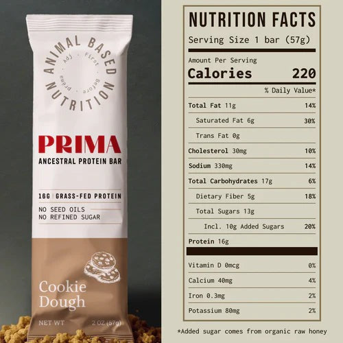 Ancestral Protein Bar - Cookie Dough (7 Pack)
