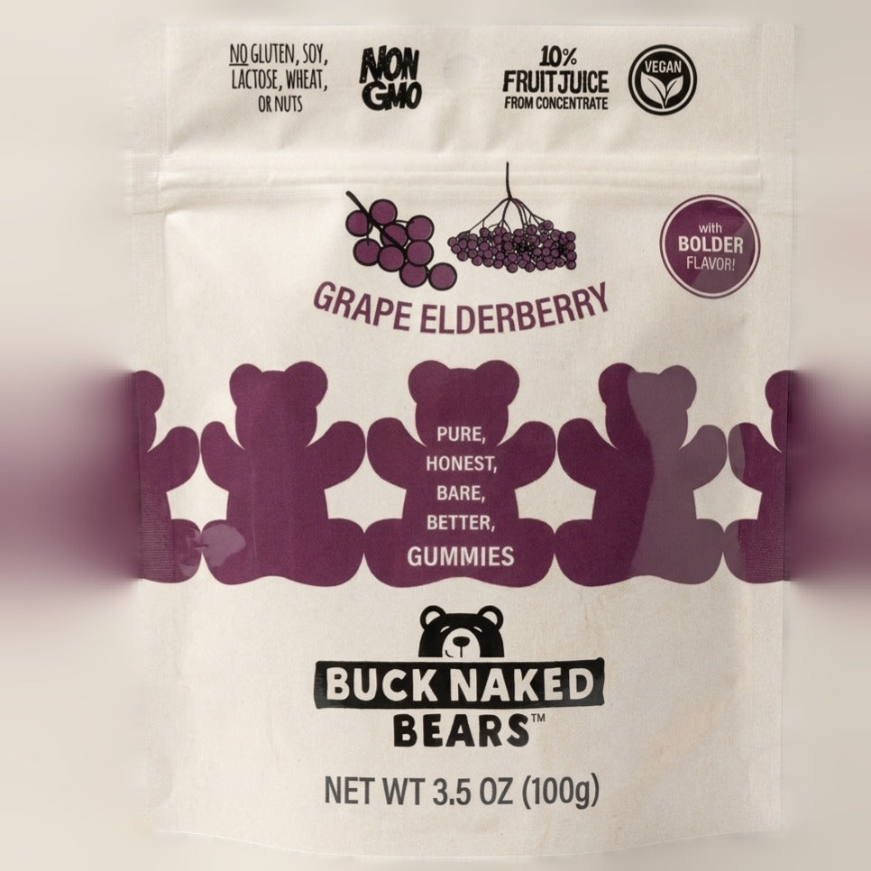 Grape Elderberry Gummy Bears