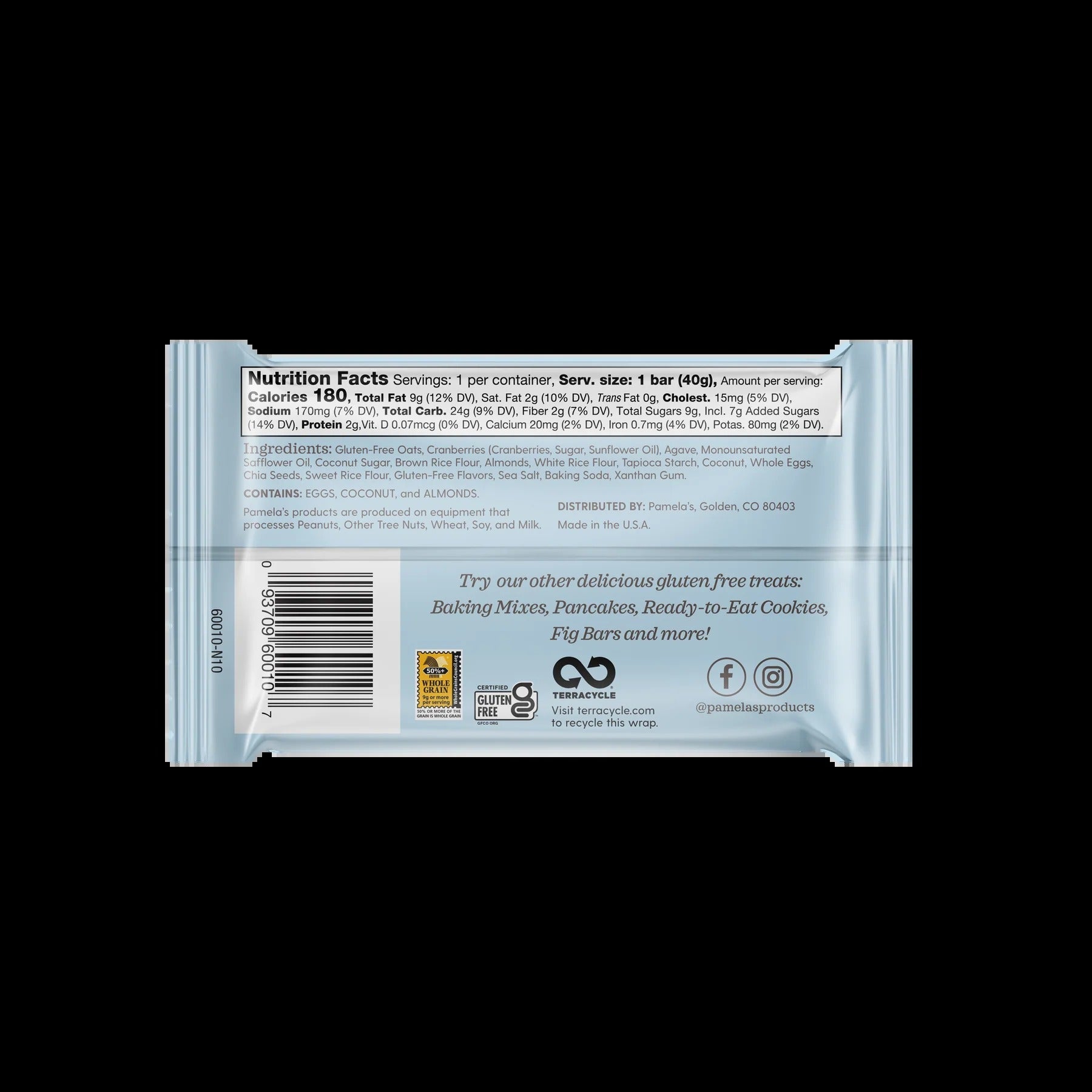 Cranberry Almond Whenever Bars (5 CT)