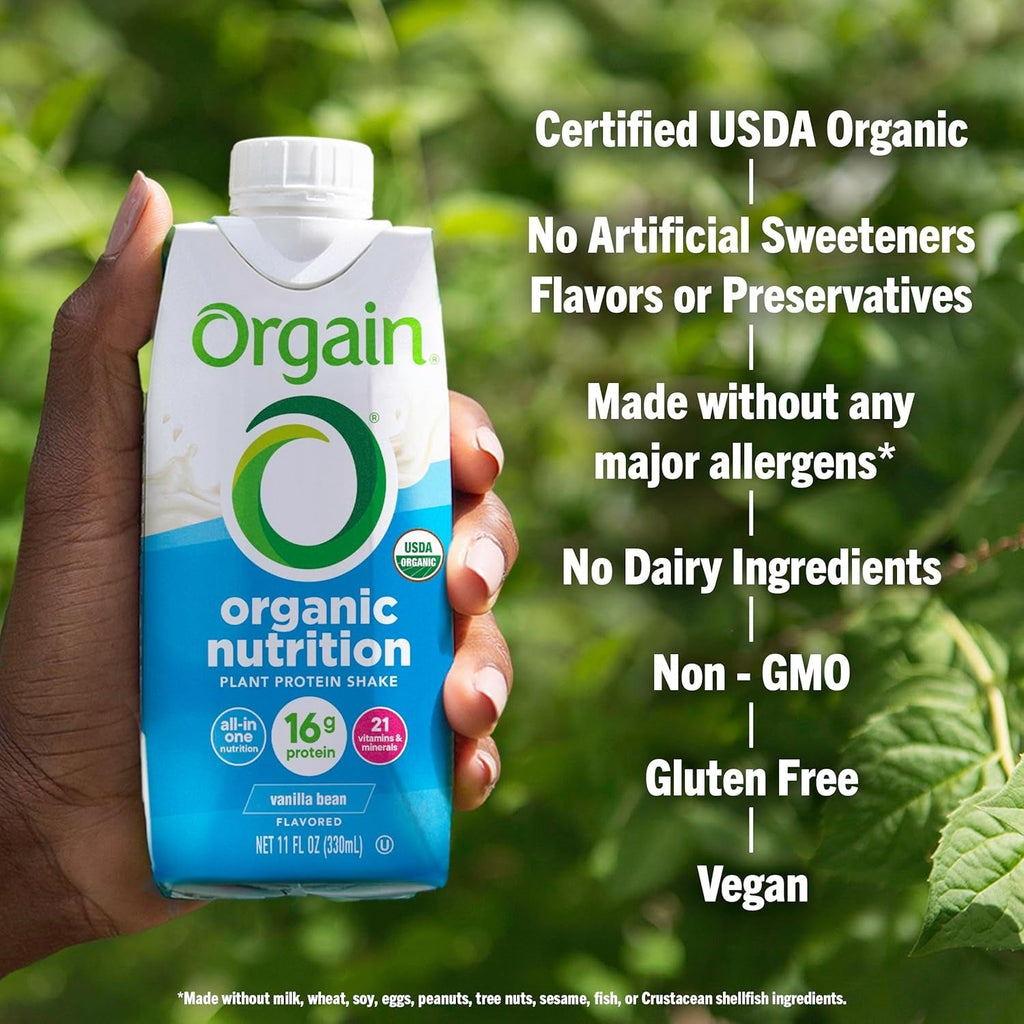 Organic Vanilla Bean Protein Shake (4 Pack)