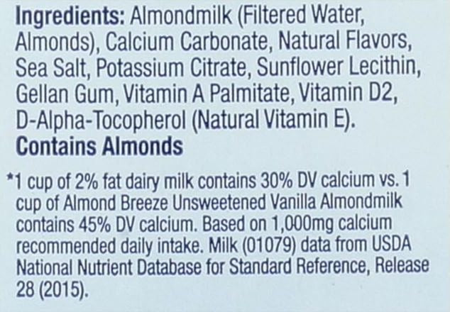 Unsweetened Vanilla Almond Milk