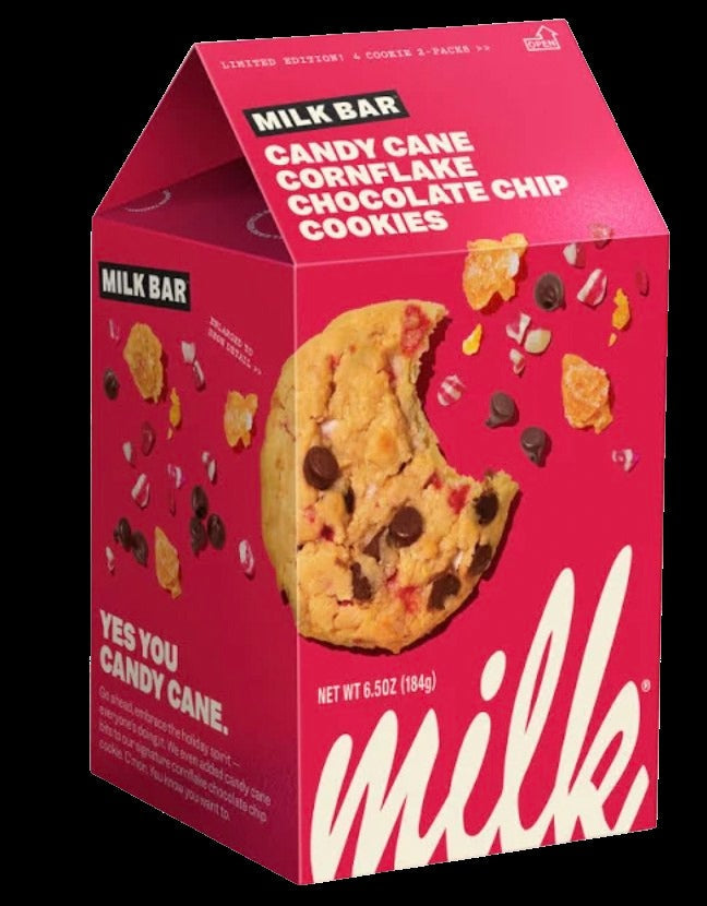 Candy Cane Chocolate Chip Cornflake Cookies