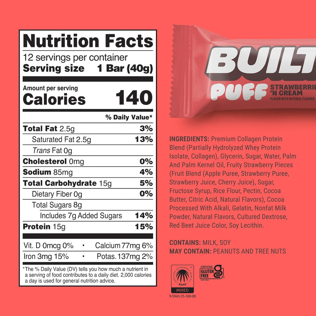 Strawberries 'N Cream Puff Bar (12 CT)