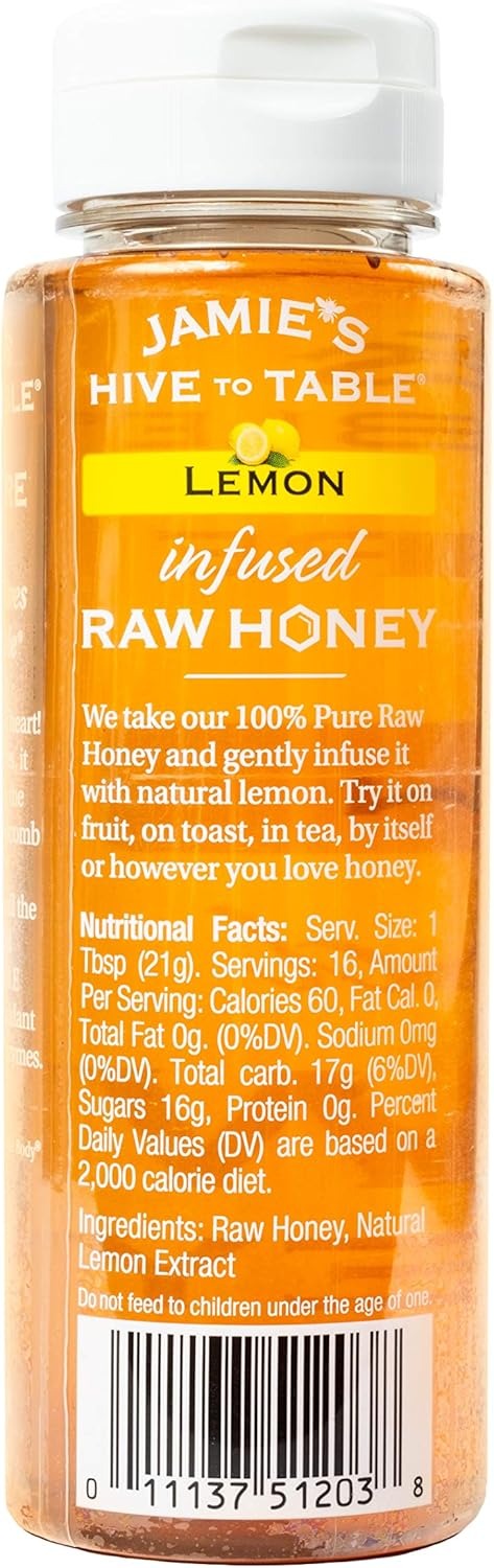 Lemon Infused Raw Honey