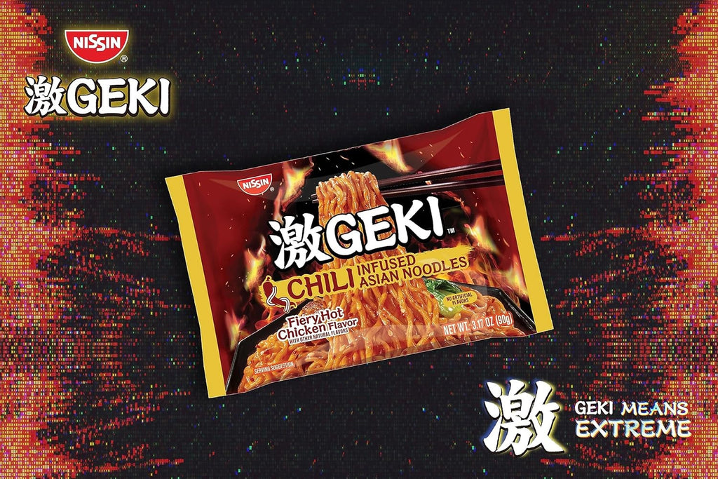 Geki Fiery Hot Chicken Asian Noodles (12 Pack)