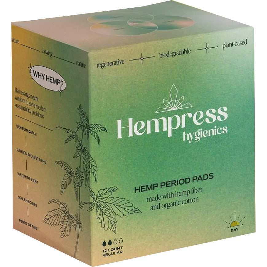 Hemp Day Regular Pads (12 CT)
