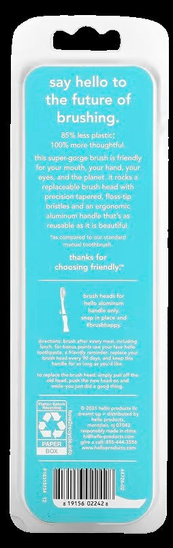 Aluminum Toothbrush Starter Kit - Blue