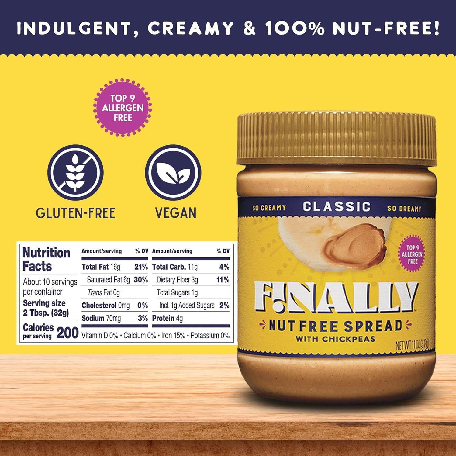 Classic Nut Free Spread with Chickpeas
