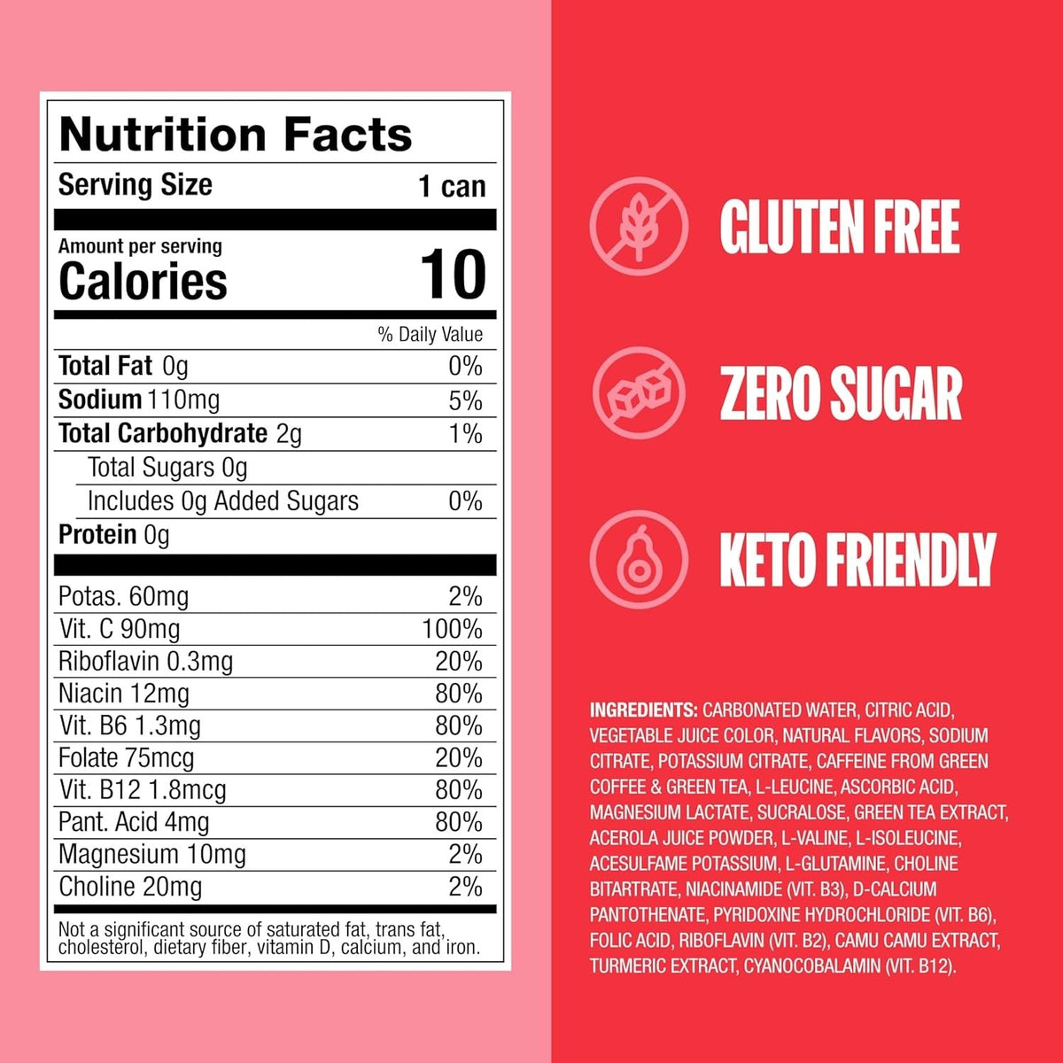 Strawberry Watermelon Energy Drink (12 Pack)