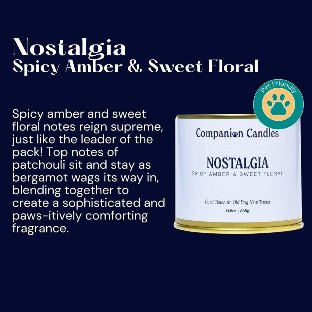 Nostalgia Spicy Amber and Sweet Floral Candle