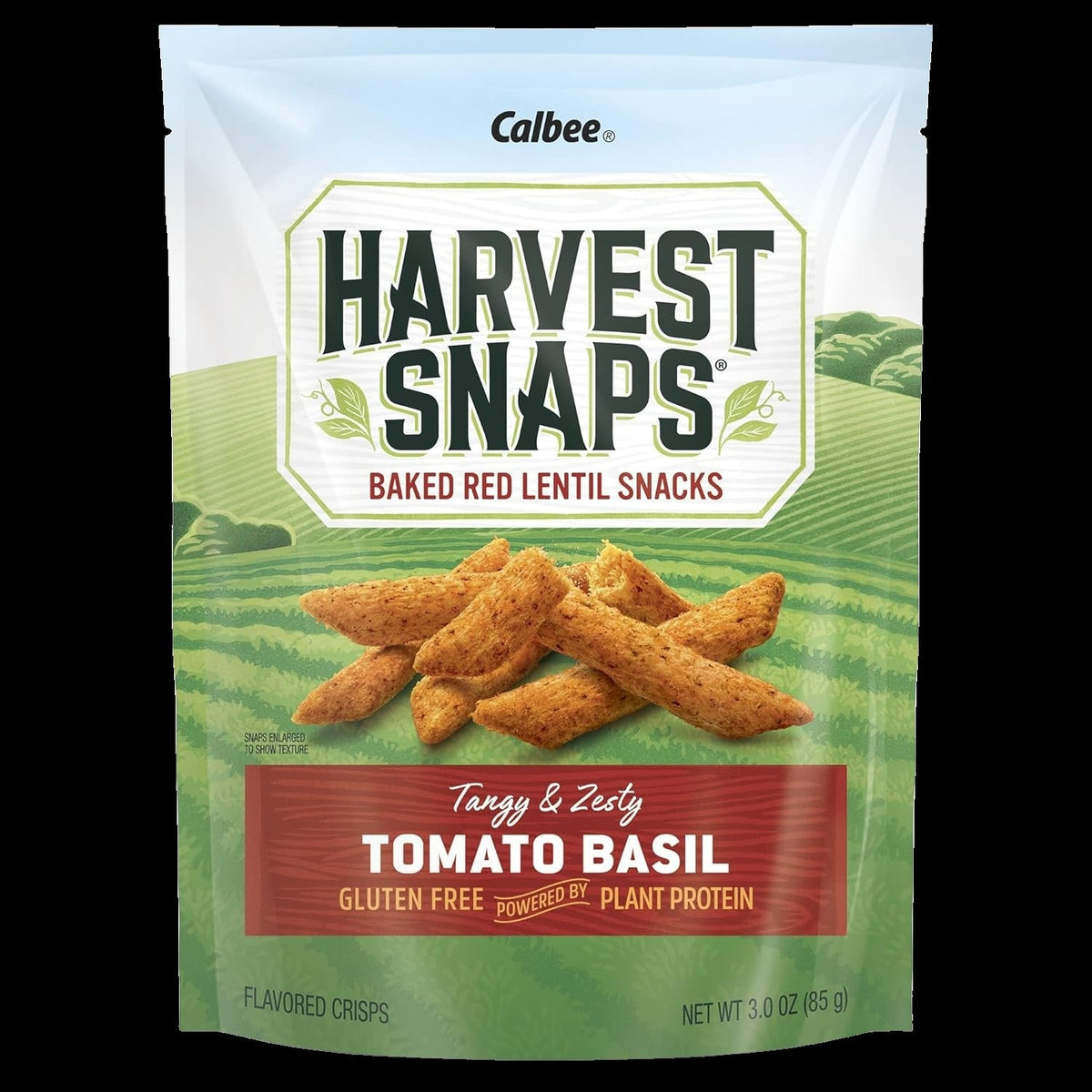 Tomato Basil Baked Red Lentil Snack
