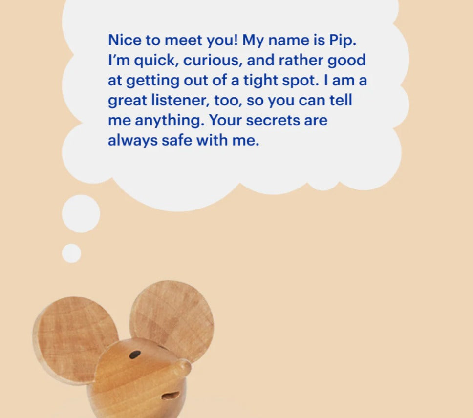 Palimal Toy Figurine With Magnets - Mouse Natural