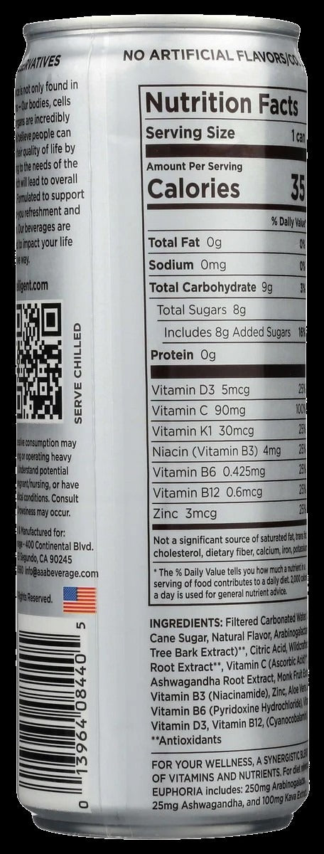 Intelligent Sparkling Water Pear Ginger (12 Pack)