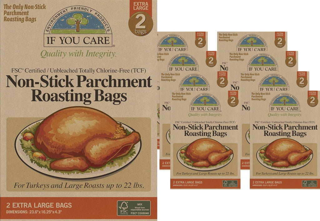 Non-stick Parchment Roasting Bags Extra Large (8 Pack)