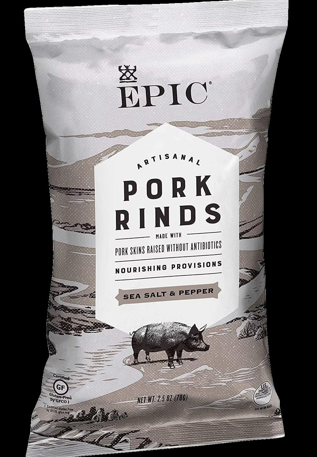 Sea Salt & Pepper Pork Rinds