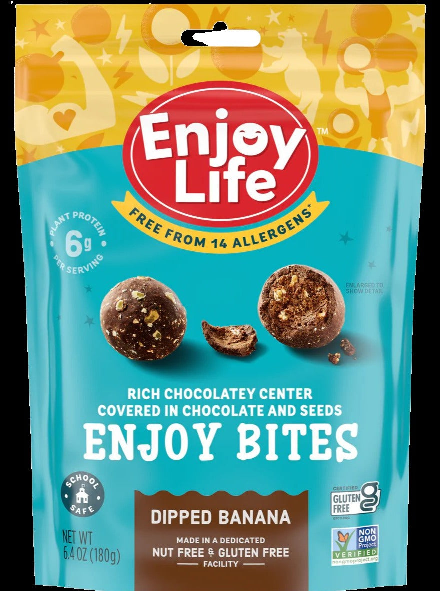 Chocolate Dipped Banana Protein Bites