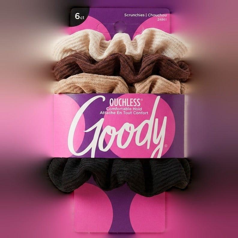 Ouchless Waffle Scrunchies (6 CT)