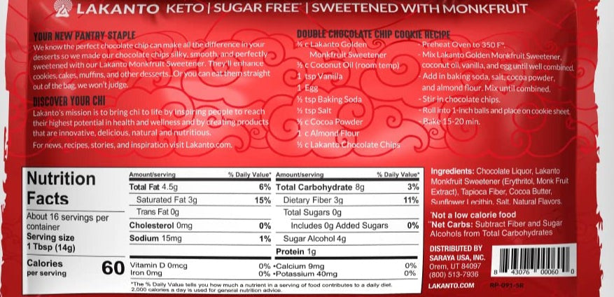 Sugar Free Chocolate Chips