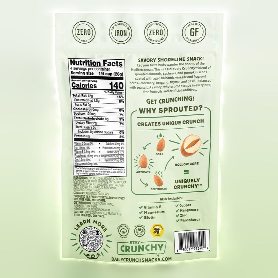 Mediterranean Medley Sprouted Nut & Seed Mix