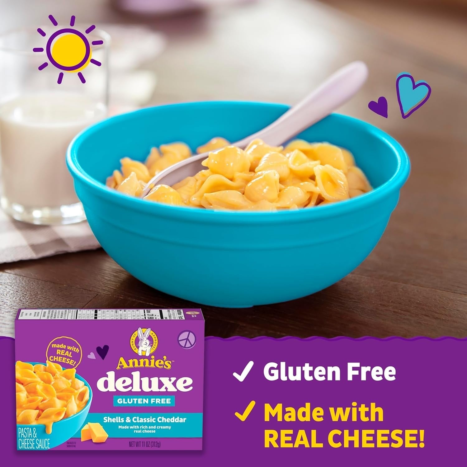 Gluten Free Creamy Rice Pasta Shells & Cheese Sauce