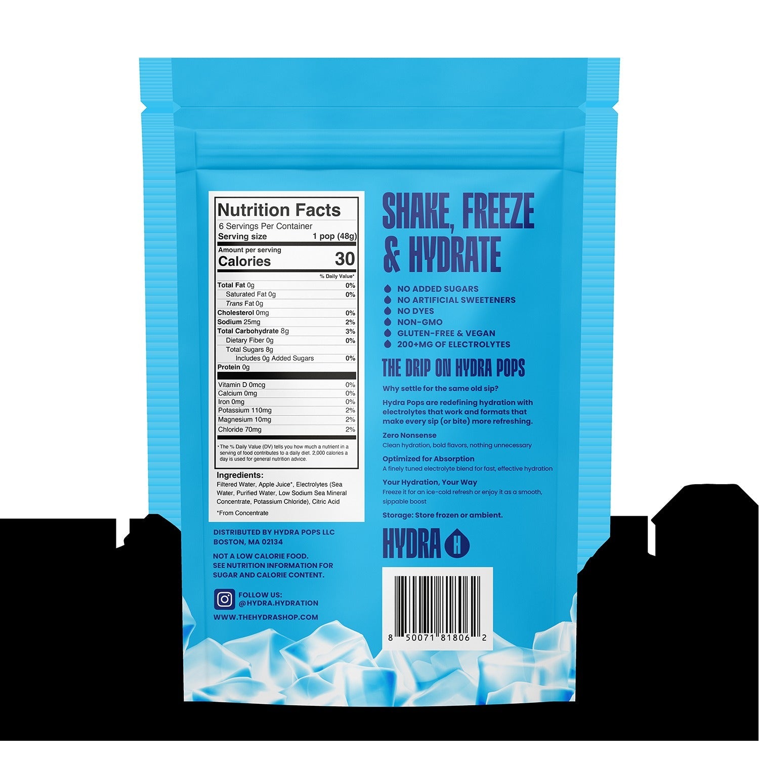 Electrolyte Freezer Pops - Apple (6 CT)
