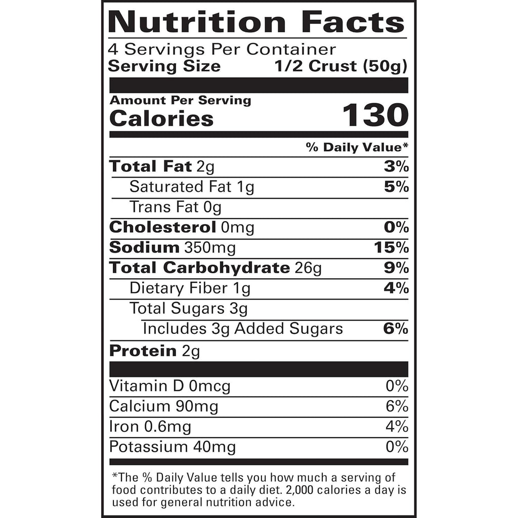 Gluten-Free Thin Pizza Crusts (2 Pack)