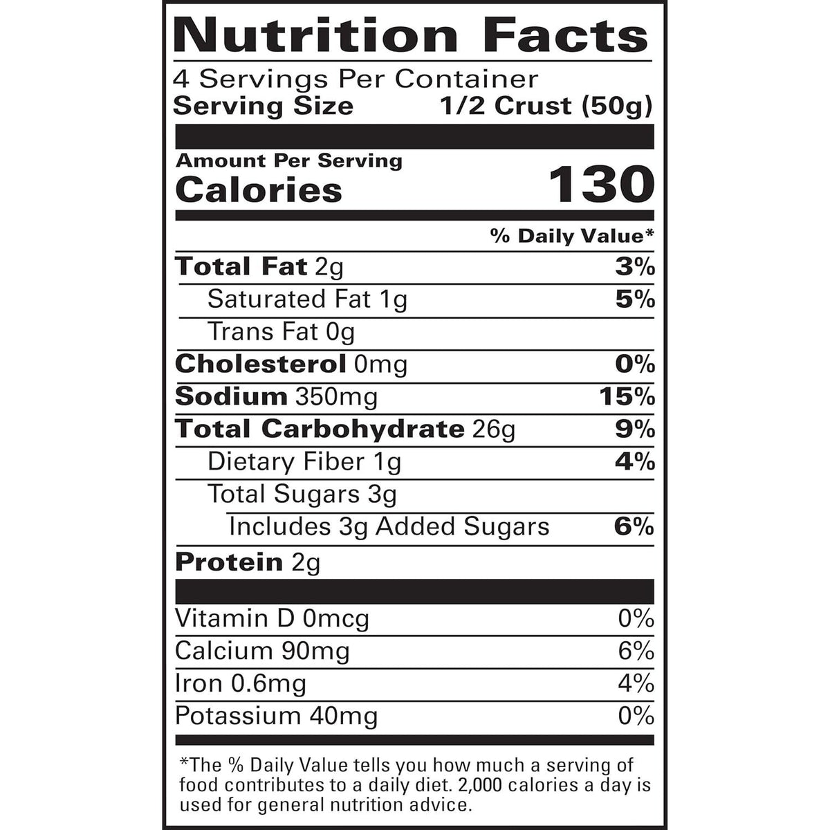 Gluten-Free Thin Pizza Crusts (2 Pack)