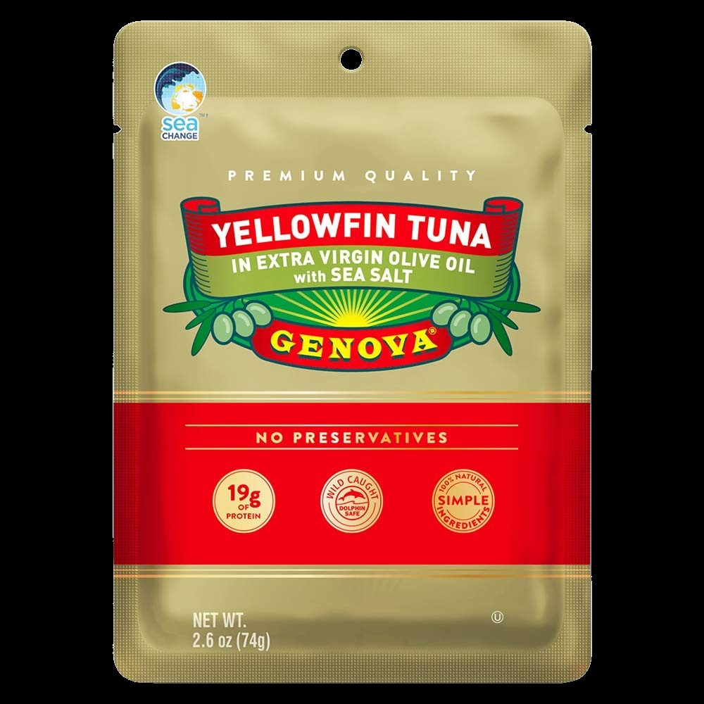 Genova Yellowfin Tuna in Olive Oil Pouch (12 pack)