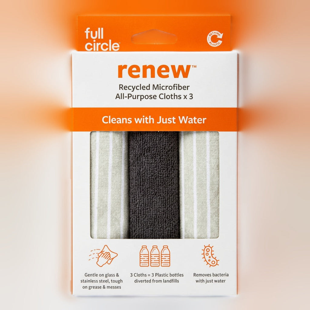 All-Purpose Recycled Microfiber Cloths (set of 3)