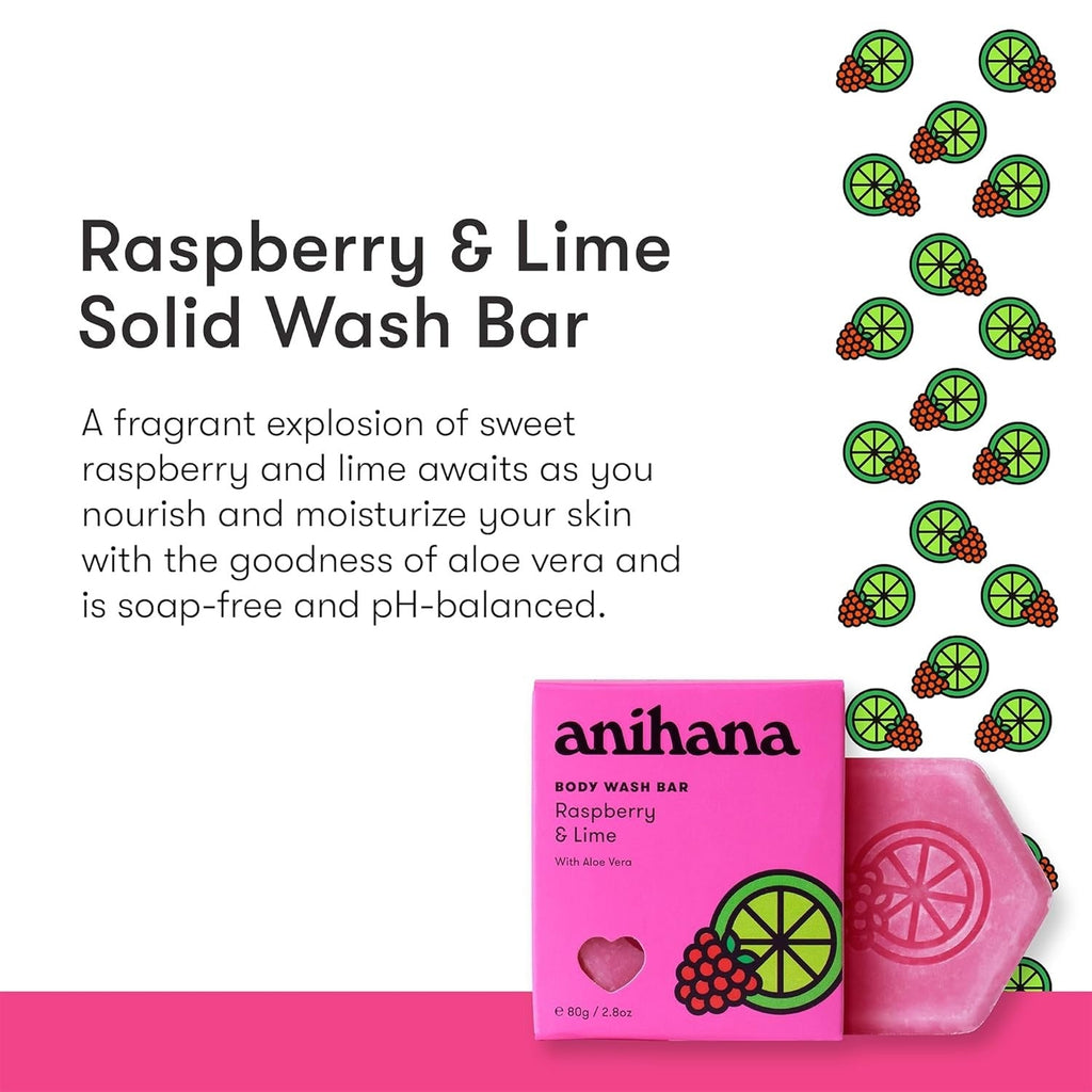 Raspberry and Lime Body Wash Bar