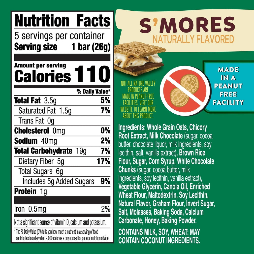 S'mores Granola Bars (5 CT)