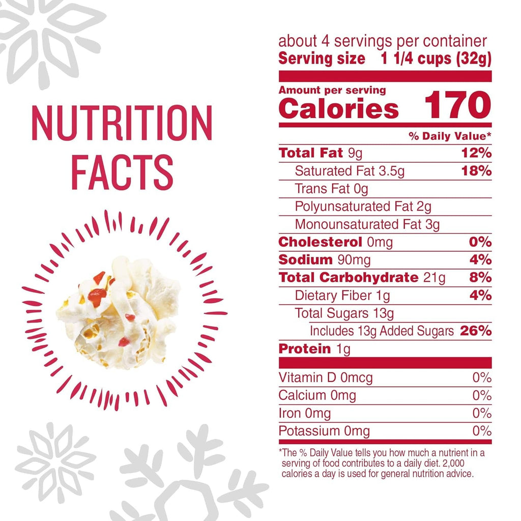 Boom Chicka Pop White Chocolate & Peppermint Drizzled Kettle Corn