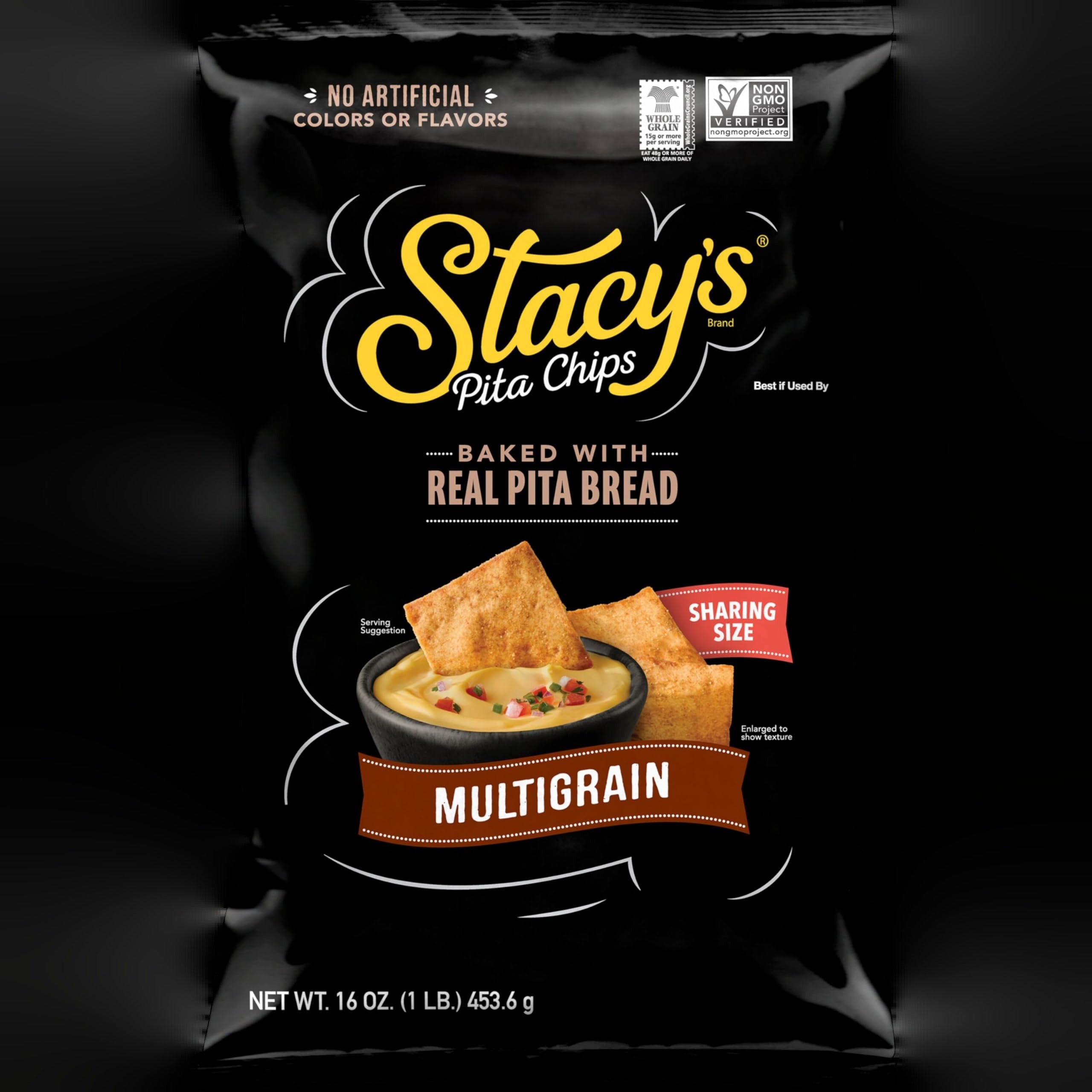 Multigrain Pita Chips Sharing Size