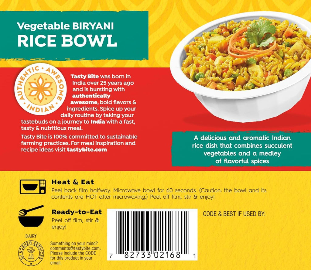 Vegetable Biryani Rice Bowl