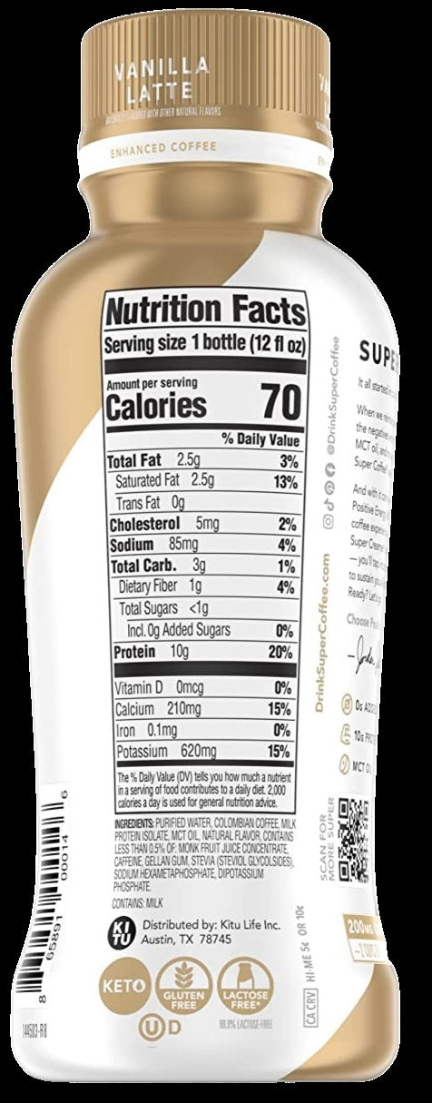 Vanilla Latte Super Coffee (4 Pack)