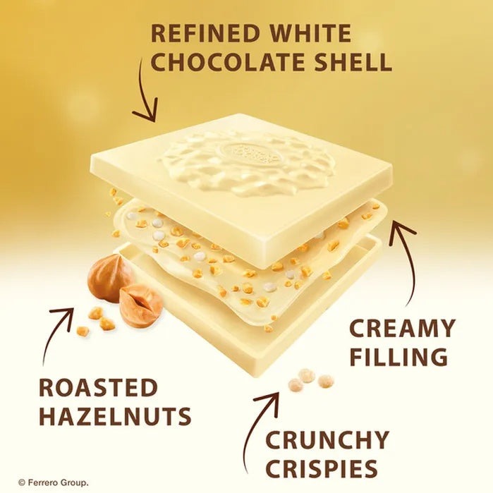 White Chocolate Hazelnut Squares (10 CT)