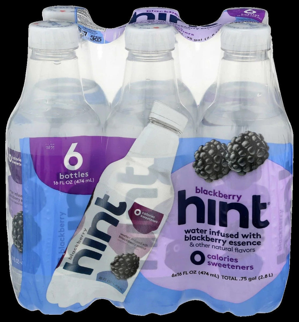 Hint Blackberry Flavored Water (6 Pack)