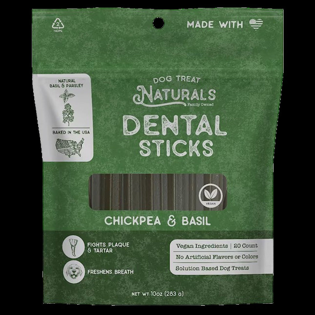 Chickpea & Basil Dog Dental Sticks (20 CT)