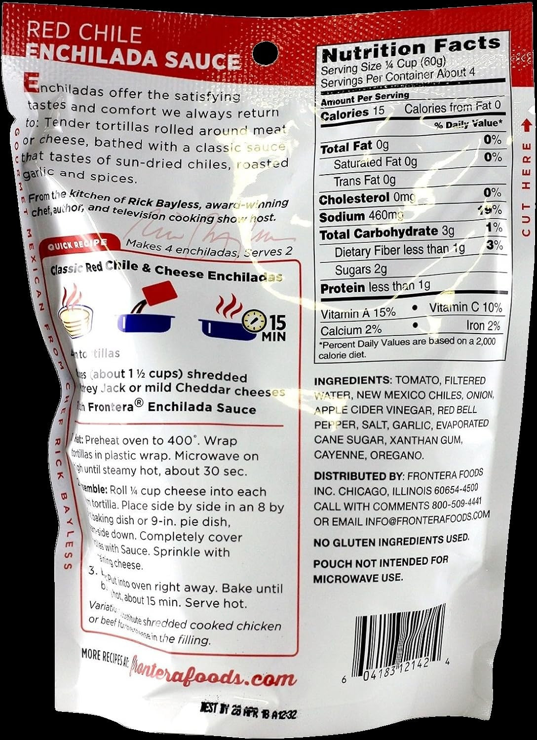Mild Red Chili Enchilada Sauce Seasoning Pouch