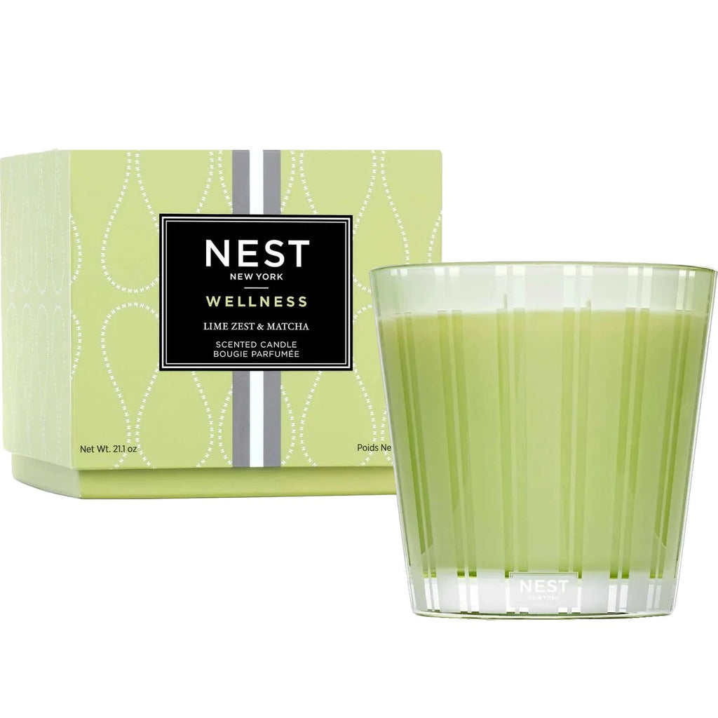 3-Wick Wellness Candle - Lime Zest & Matcha