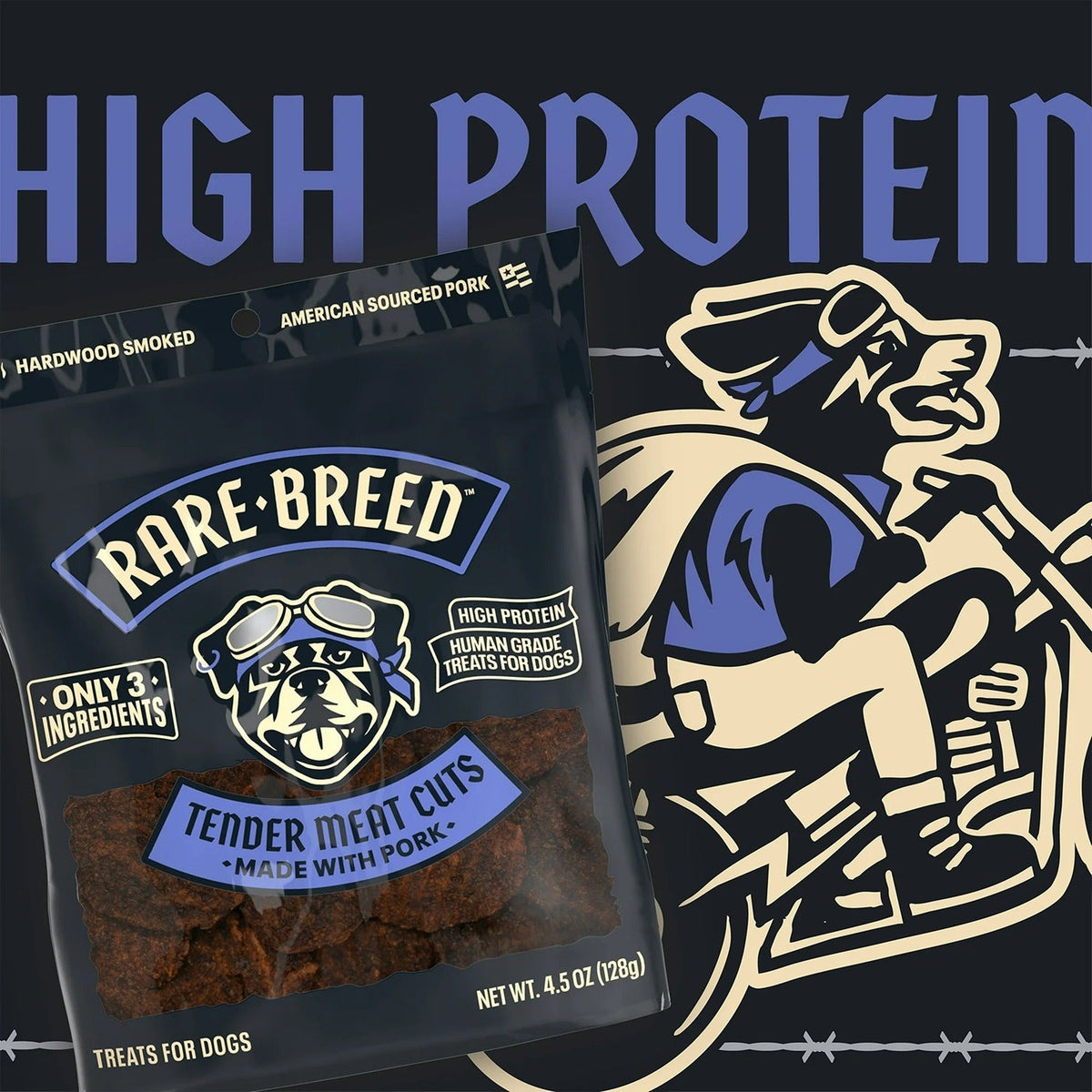 Dog Treats - Tender Meat Cuts Made With Pork