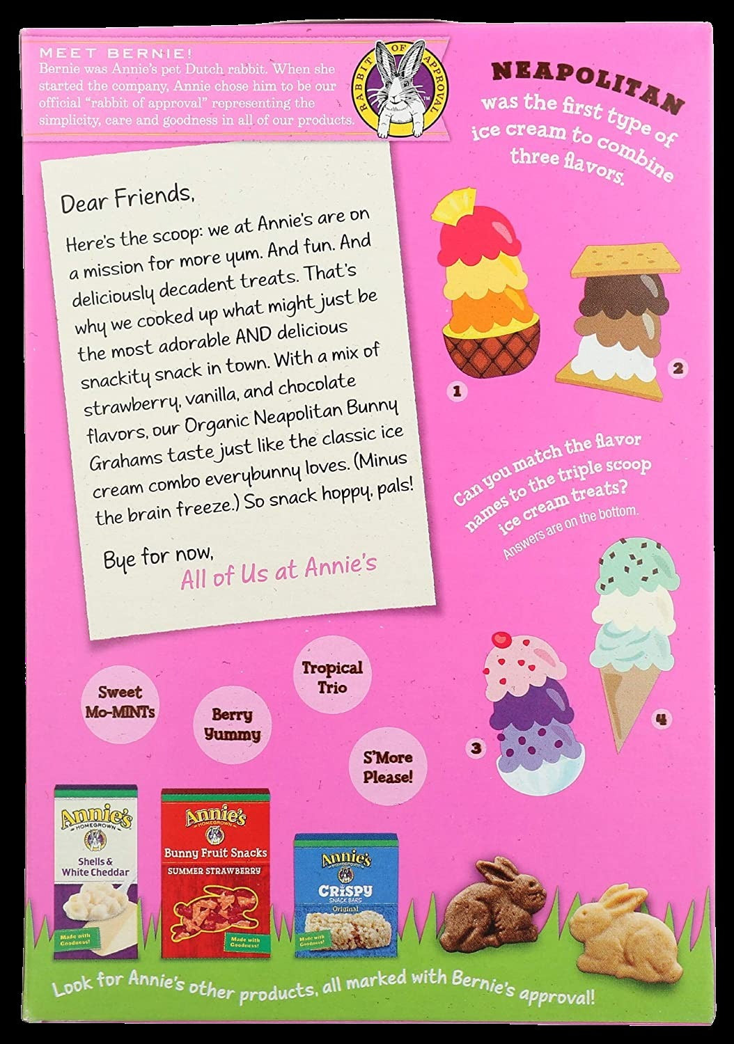 Organic Neapolitan Bunny Graham Crackers