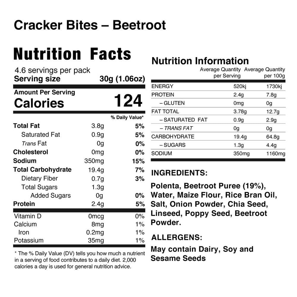 Cracker Bites - Beetroot