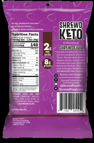 Keto Dark Chocolate Protein Crisp Dippers