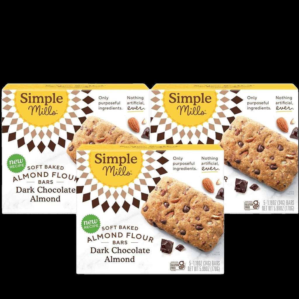 Dark Chocolate Almond Soft Baked Bars (3 Pack)