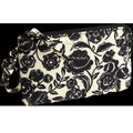 Zip Wristlet - Bubbly Flowers Black