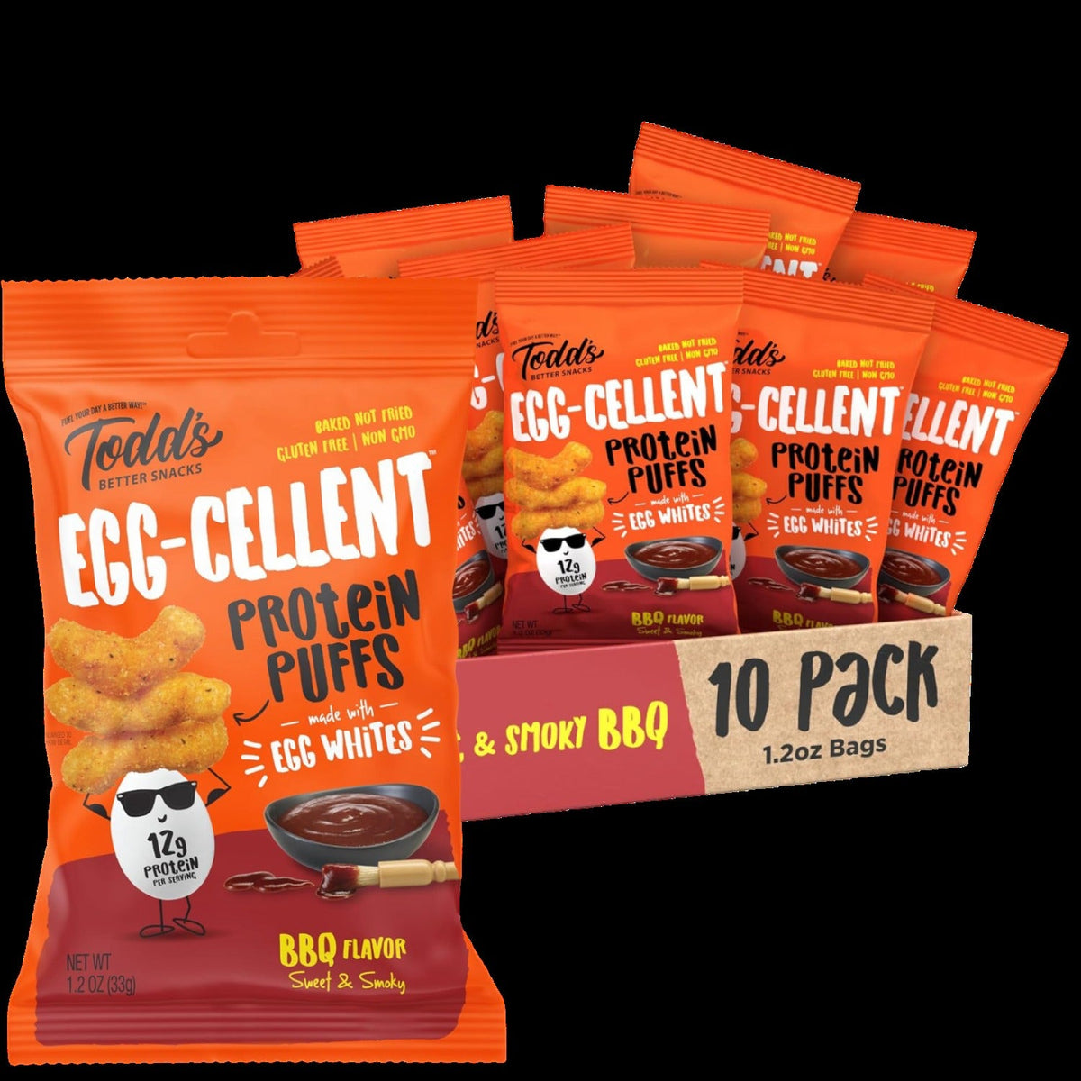 Egg-Cellent Protein Puffs - BBQ (10 CT)