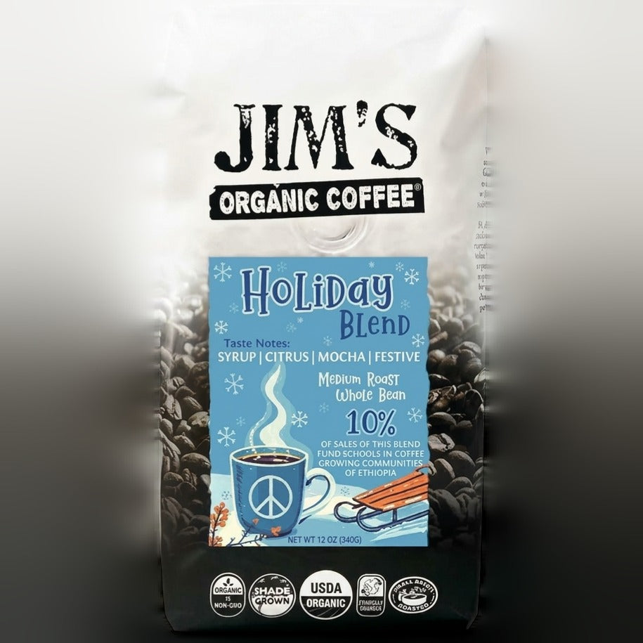 Organic Holiday Blend Whole Bean Medium Roast Coffee