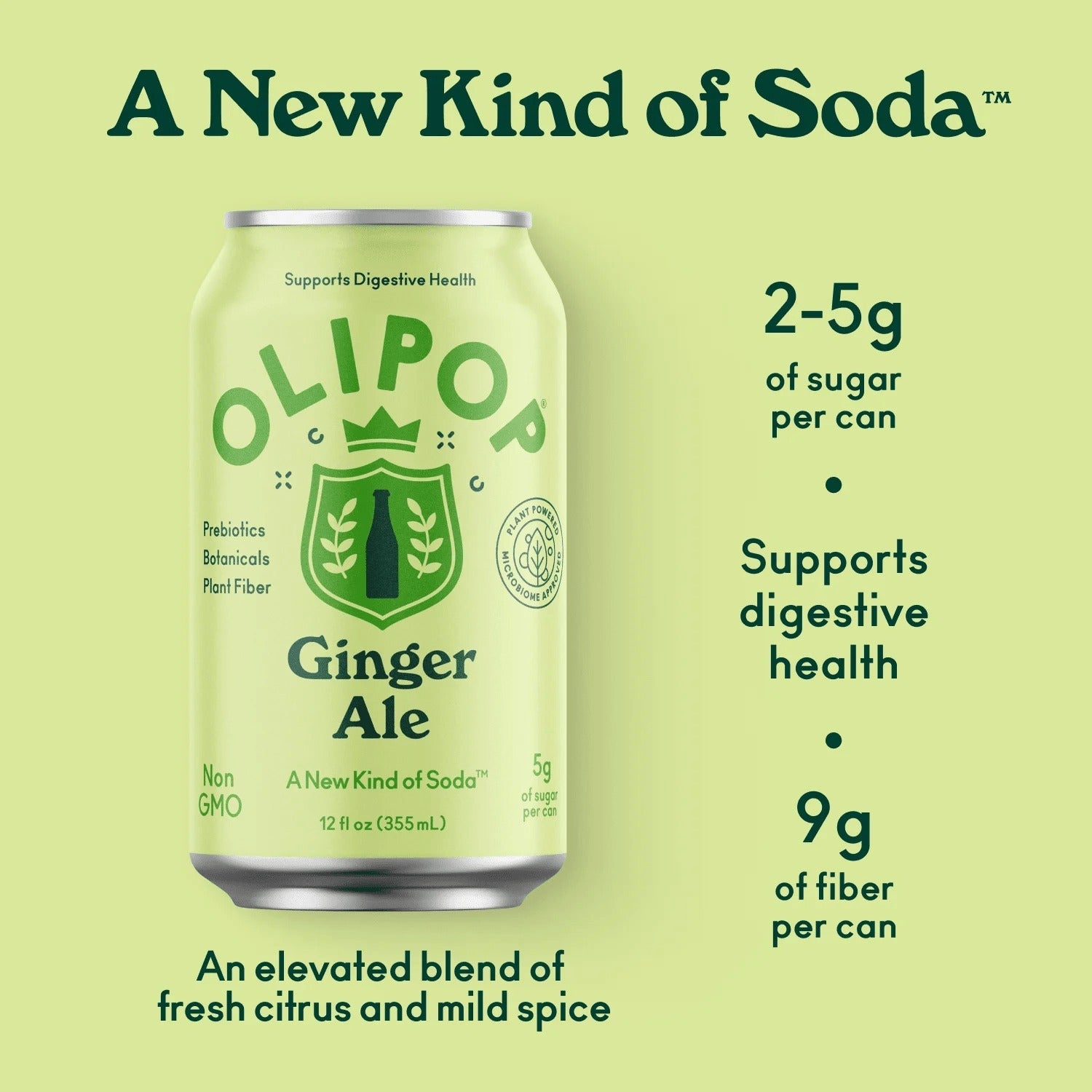 Ginger Ale Prebiotic Soda (12 Pack)
