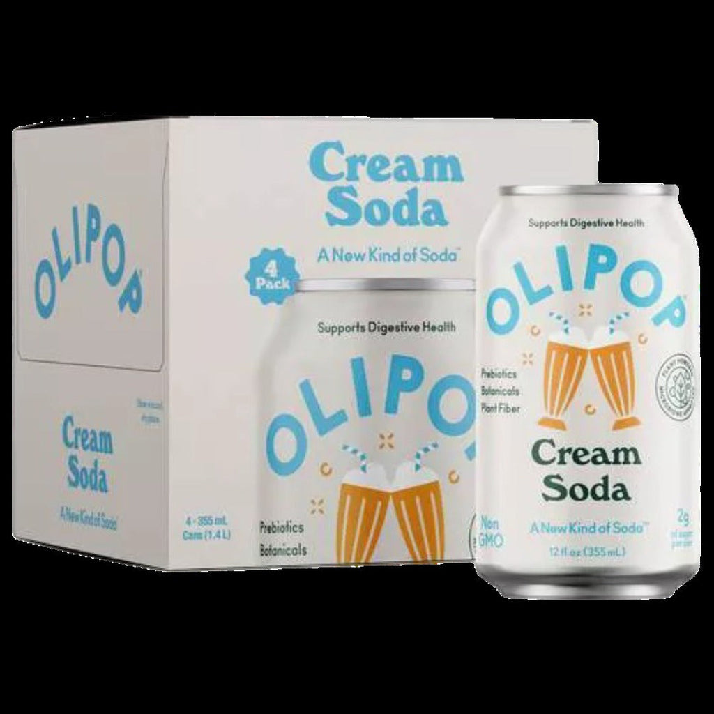 Prebiotic Soda, Cream Soda (4 Pack)